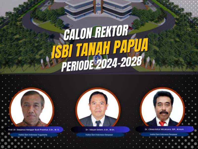 Calon Rektor ISBI Tanah Papua Periode 2024-2028